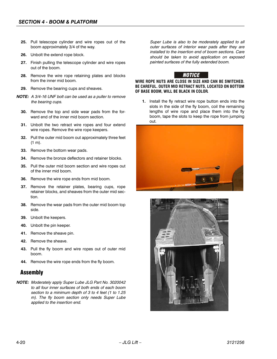 Assembly, Assembly -20 | JLG 1100S Service Manual User Manual | Page 168 / 442