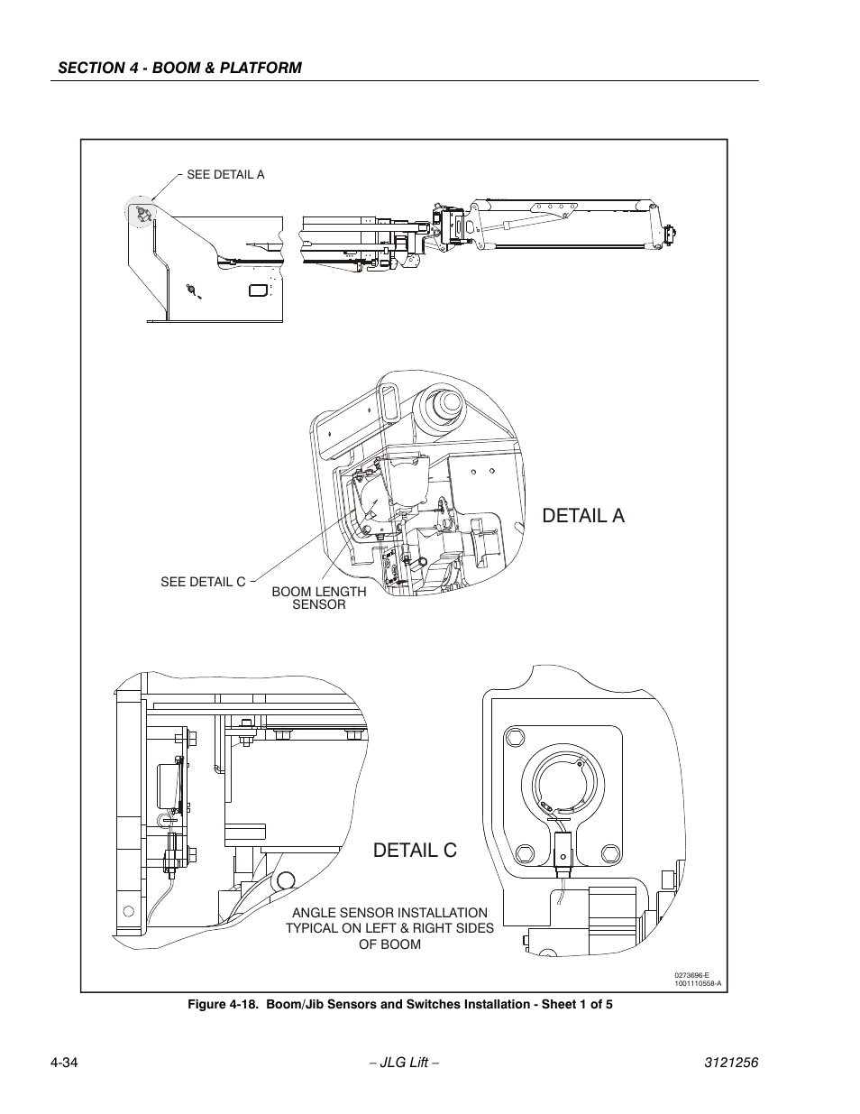 Detail a detail c | JLG 1100S Service Manual User Manual | Page 182 / 442