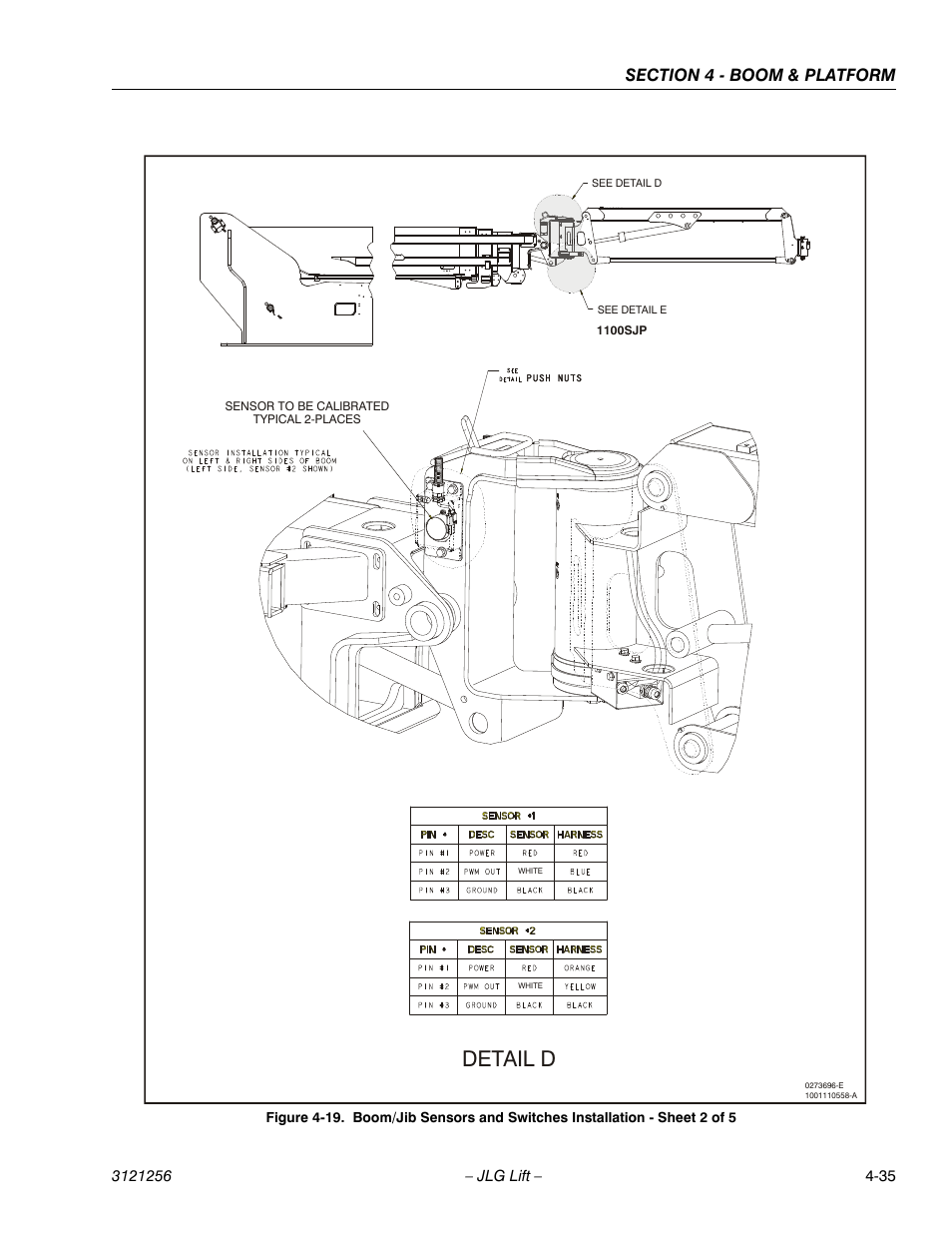 Detail d | JLG 1100S Service Manual User Manual | Page 183 / 442