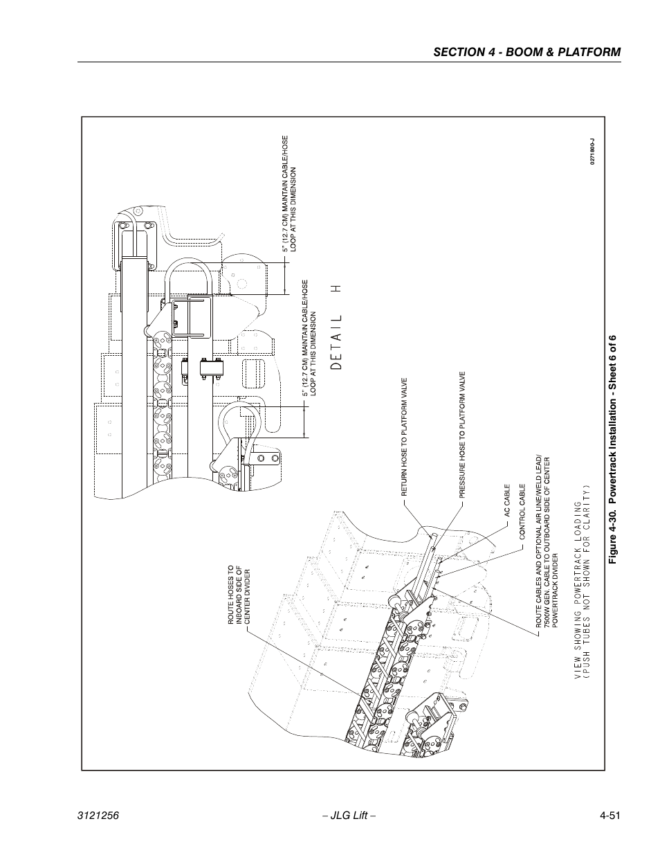 Powertrack installation - sheet 6 of 6 -51 | JLG 1100S Service Manual User Manual | Page 199 / 442