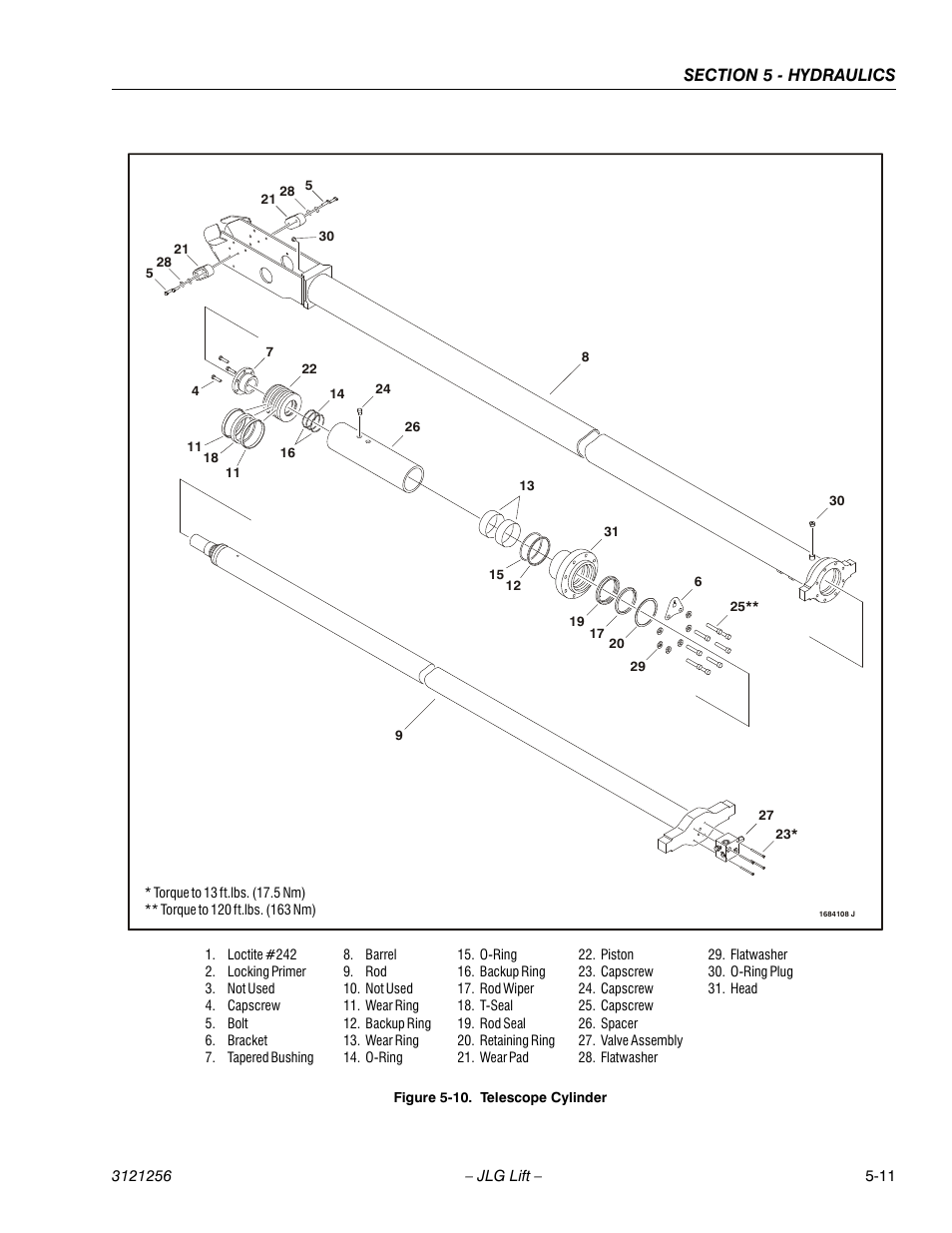 Telescope cylinder -11 | JLG 1100S Service Manual User Manual | Page 233 / 442