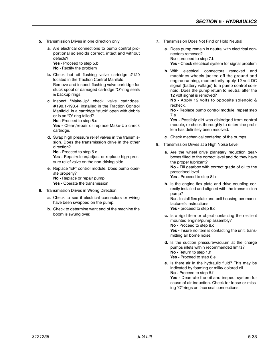 JLG 1100S Service Manual User Manual | Page 255 / 442