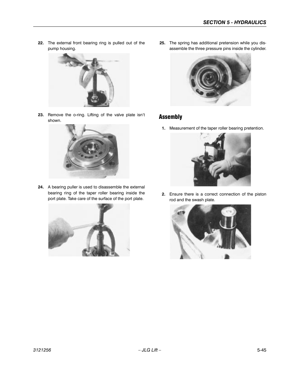 Assembly, Assembly -45 | JLG 1100S Service Manual User Manual | Page 267 / 442