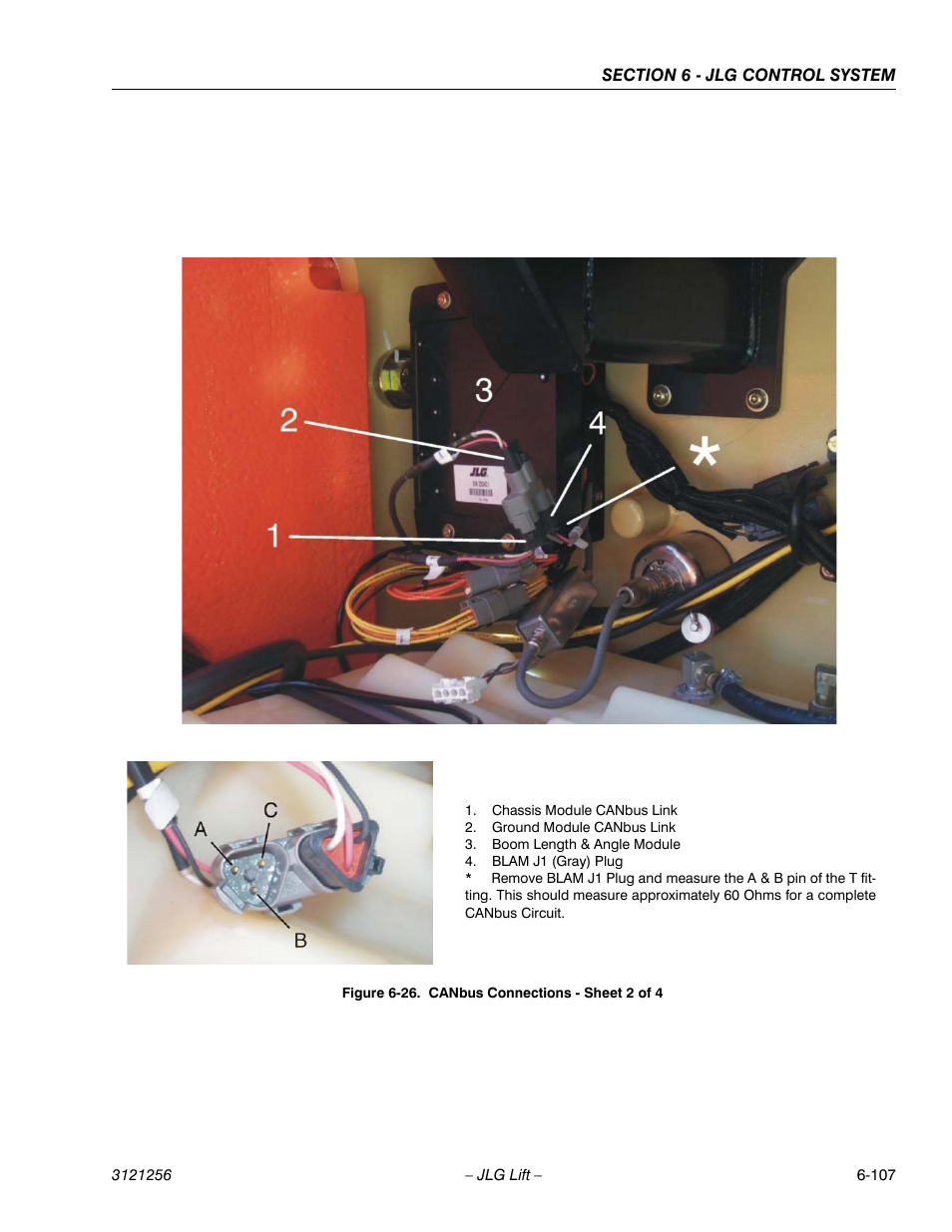 Canbus connections - sheet 2 of 4 -107, Figure 6-26., fig | JLG 1100S Service Manual User Manual | Page 381 / 442