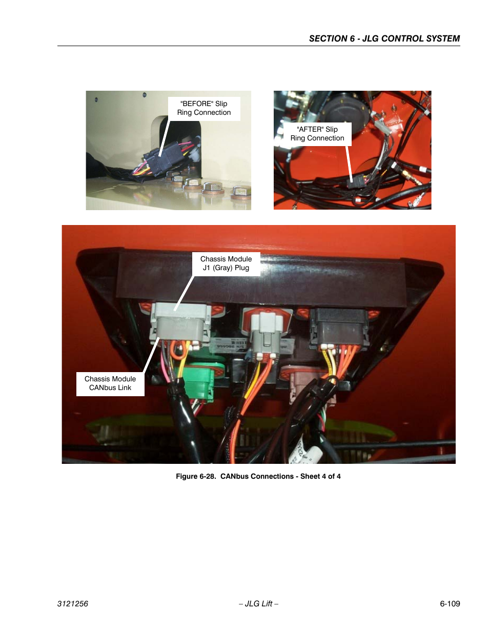 Canbus connections - sheet 4 of 4 -109, D figure 6-28 | JLG 1100S Service Manual User Manual | Page 383 / 442