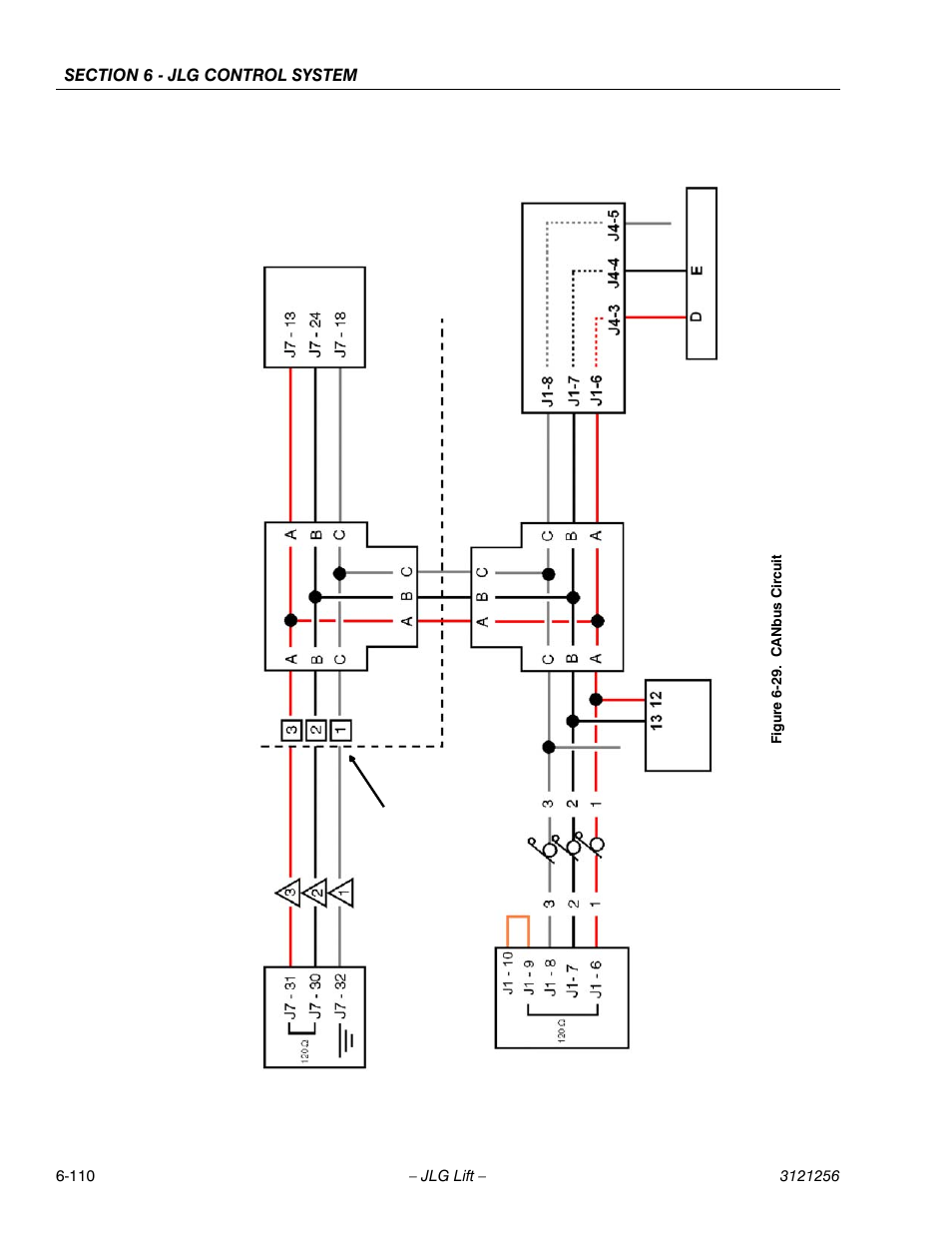 Canbus circuit -110 | JLG 1100S Service Manual User Manual | Page 384 / 442