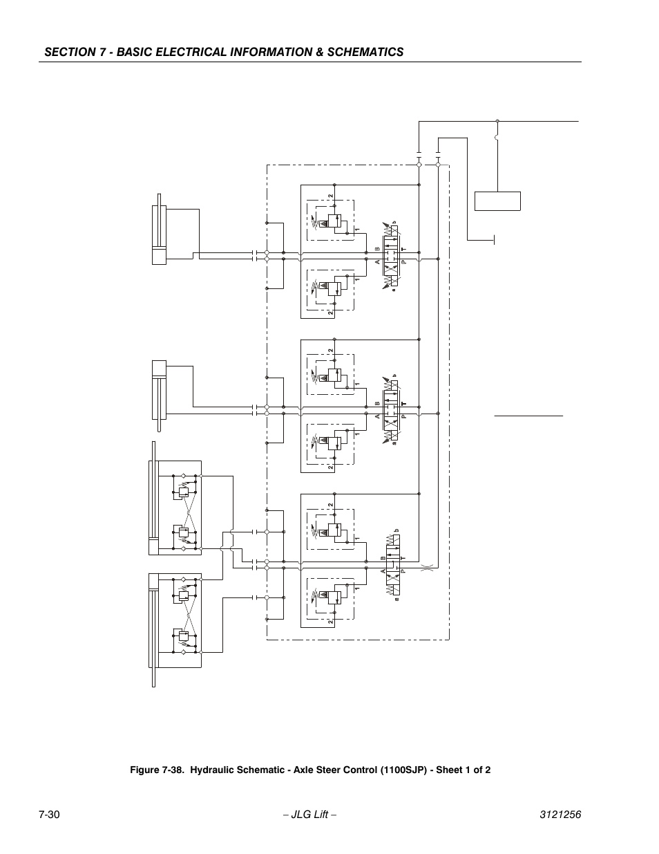 Axle steer control, 1100sjp | JLG 1100S Service Manual User Manual | Page 432 / 442