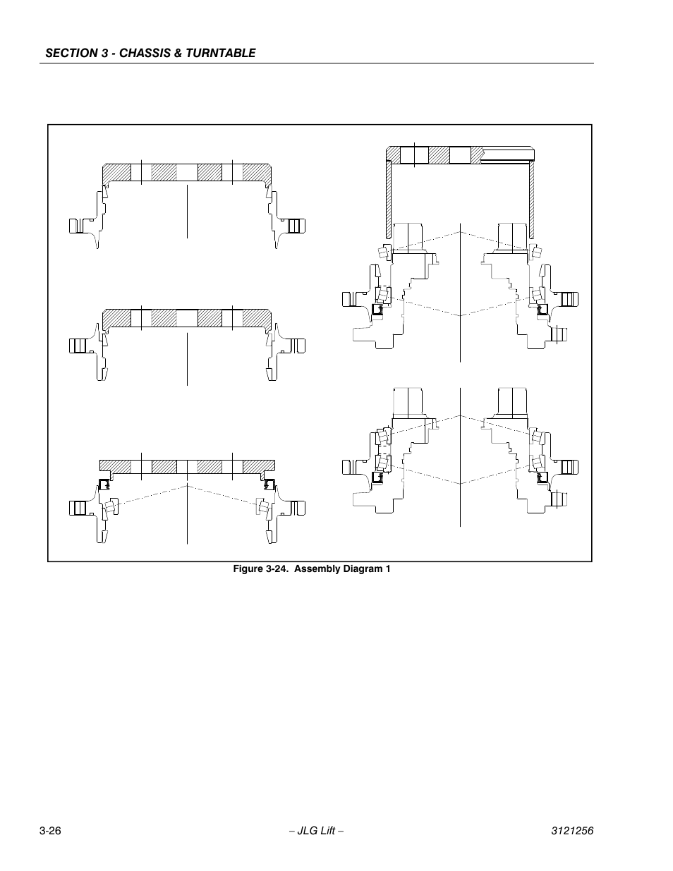 Assembly diagram 1 -26 | JLG 1100S Service Manual User Manual | Page 68 / 442