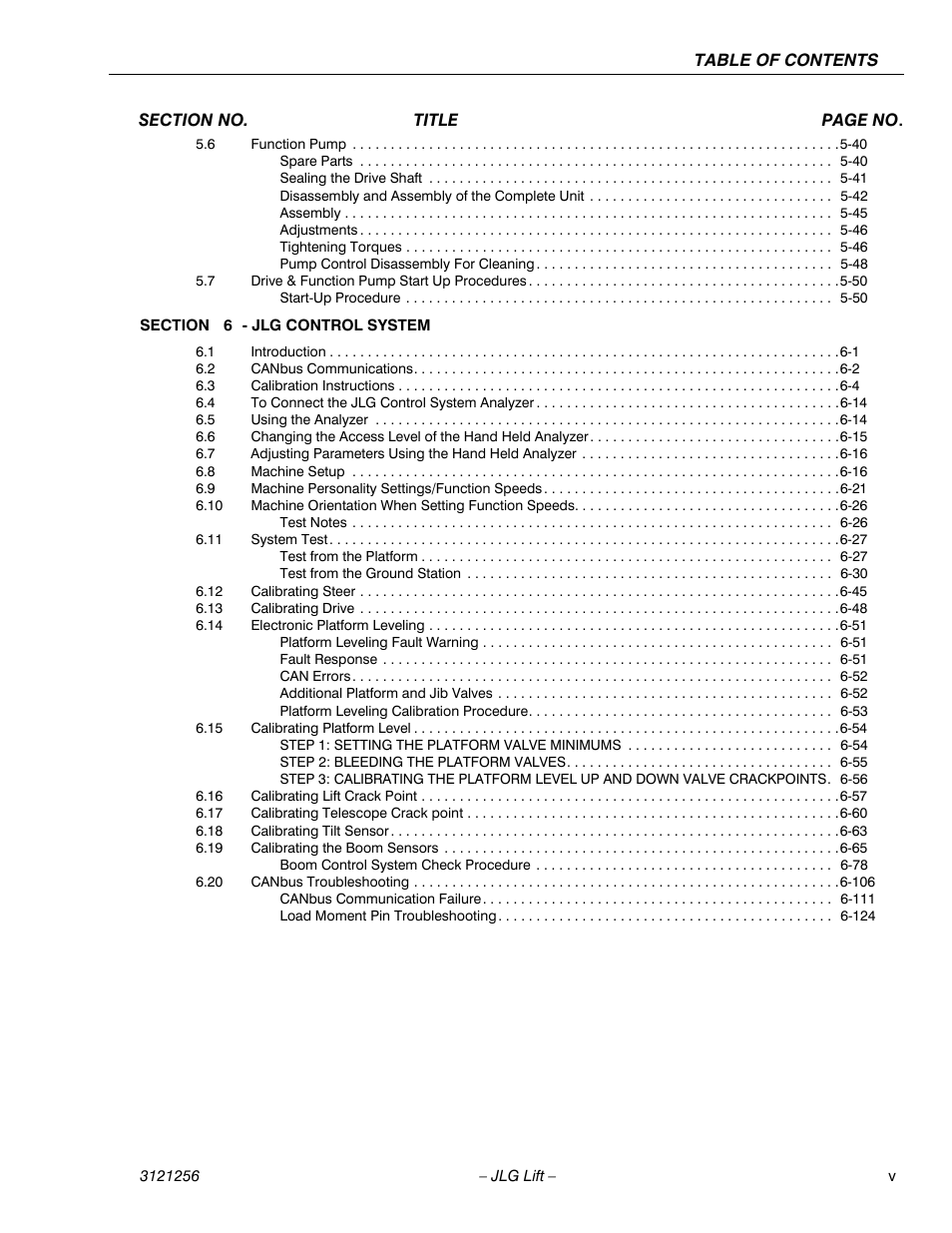 JLG 1100S Service Manual User Manual | Page 9 / 442