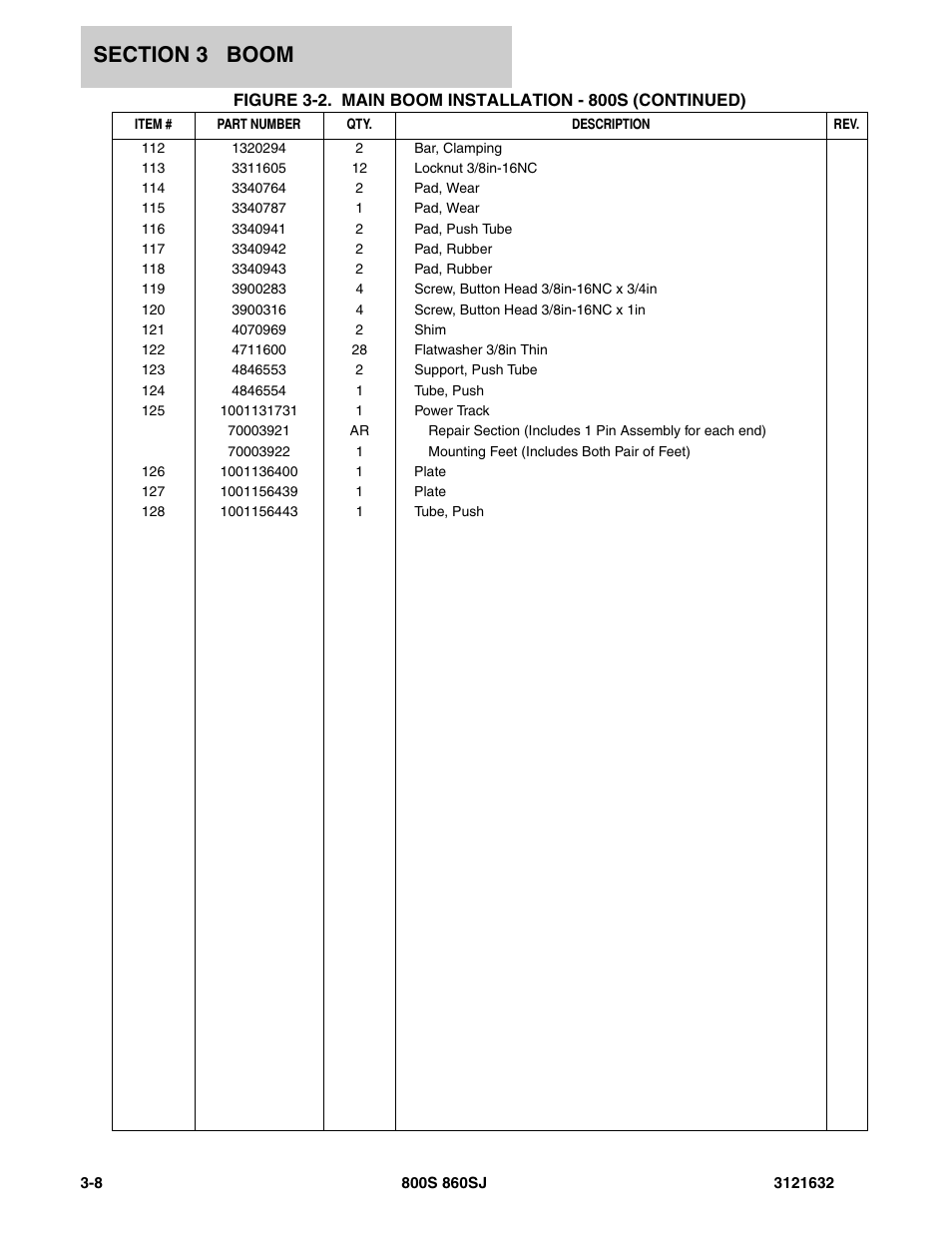 JLG 860SJ Parts Manual User Manual | Page 130 / 268