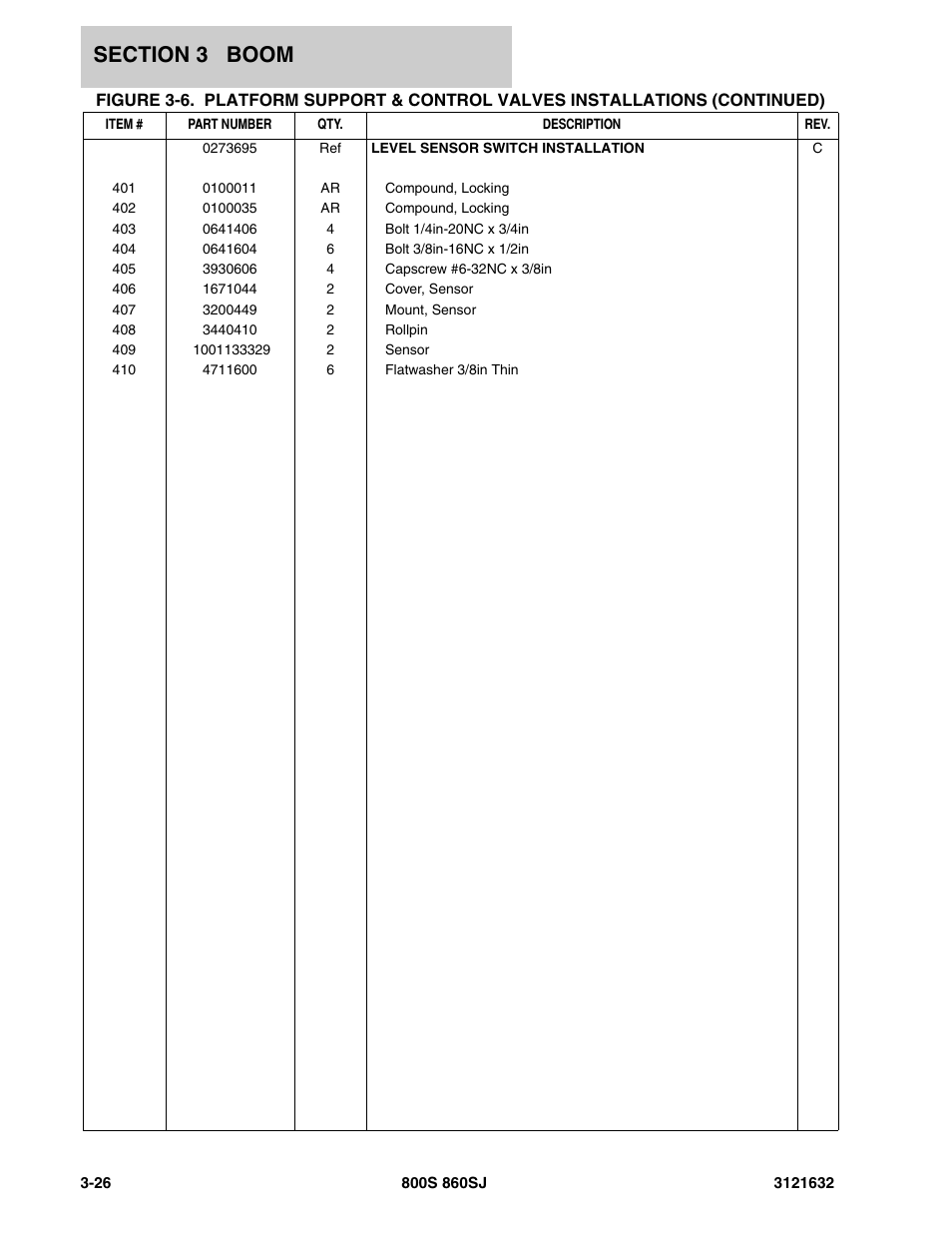 JLG 860SJ Parts Manual User Manual | Page 148 / 268