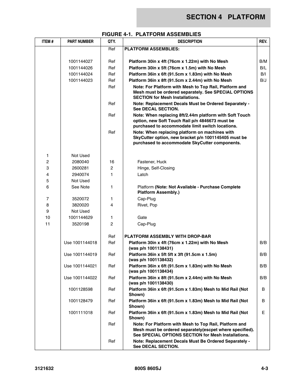 JLG 860SJ Parts Manual User Manual | Page 155 / 268