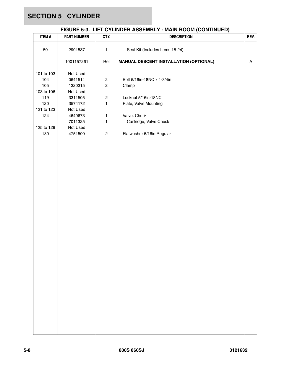 JLG 860SJ Parts Manual User Manual | Page 180 / 268