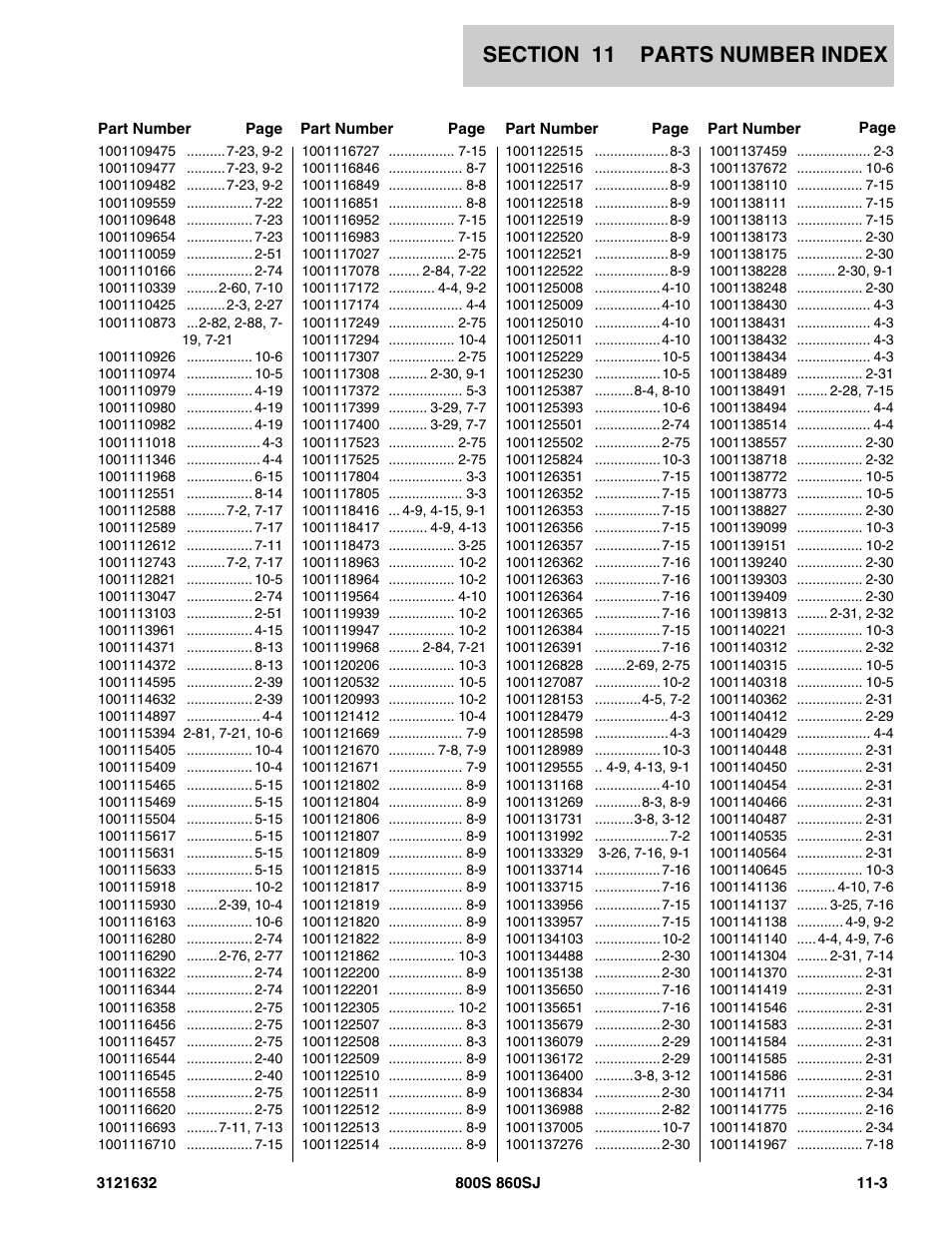 JLG 860SJ Parts Manual User Manual | Page 257 / 268
