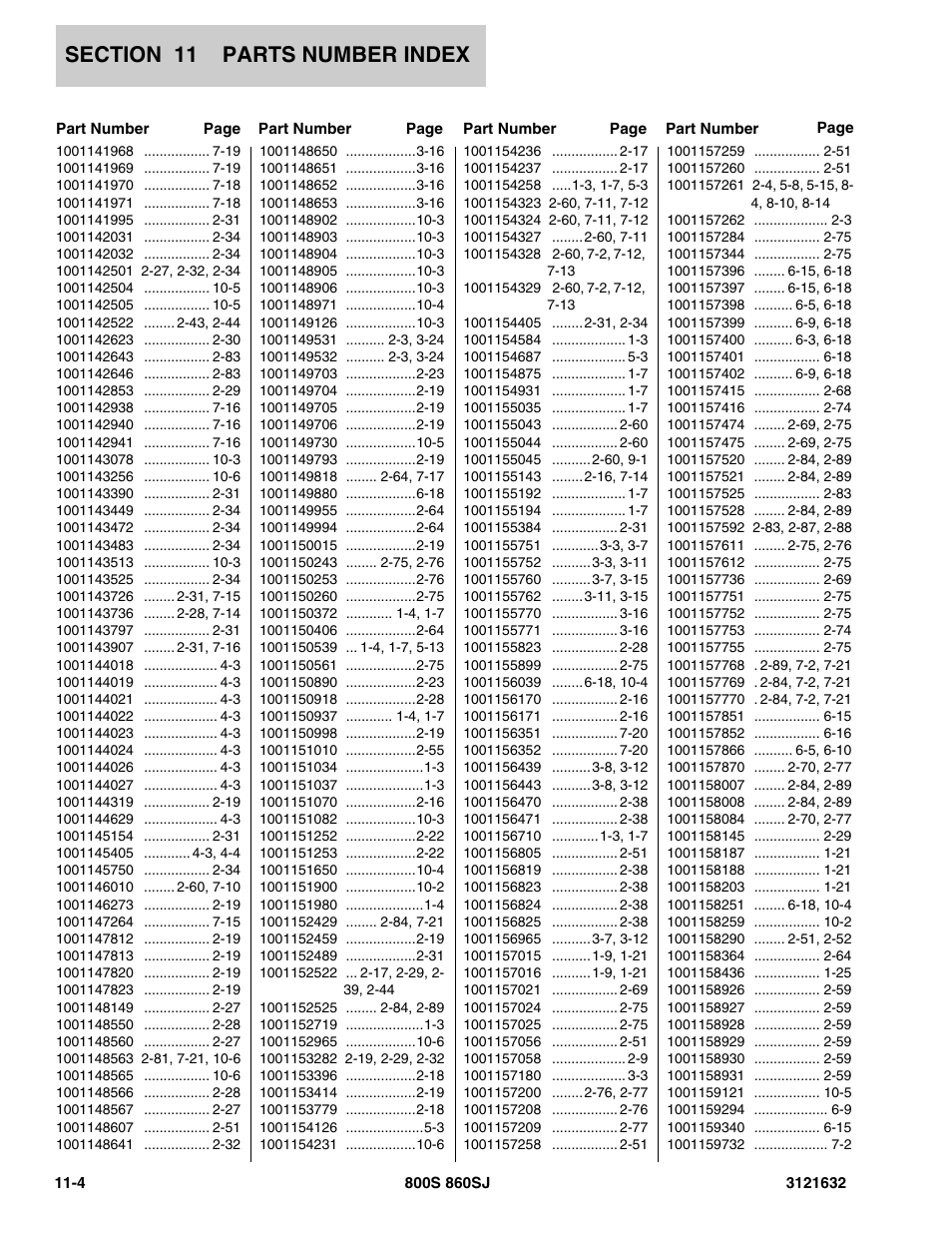 JLG 860SJ Parts Manual User Manual | Page 258 / 268