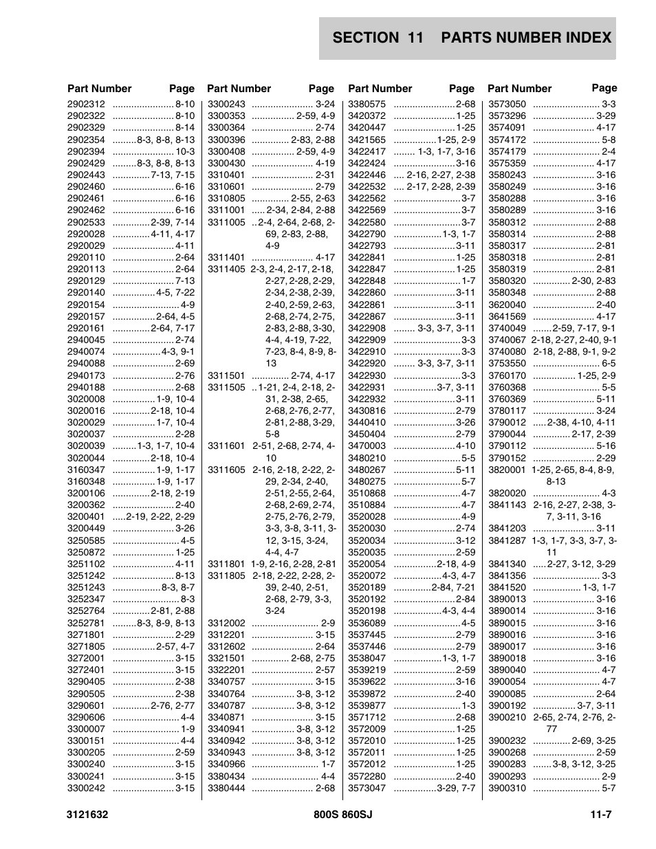JLG 860SJ Parts Manual User Manual | Page 261 / 268