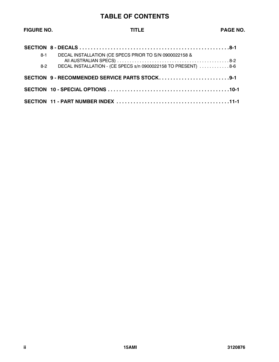 JLG 15AMI (3120876-2013) Parts Manual User Manual | Page 6 / 134