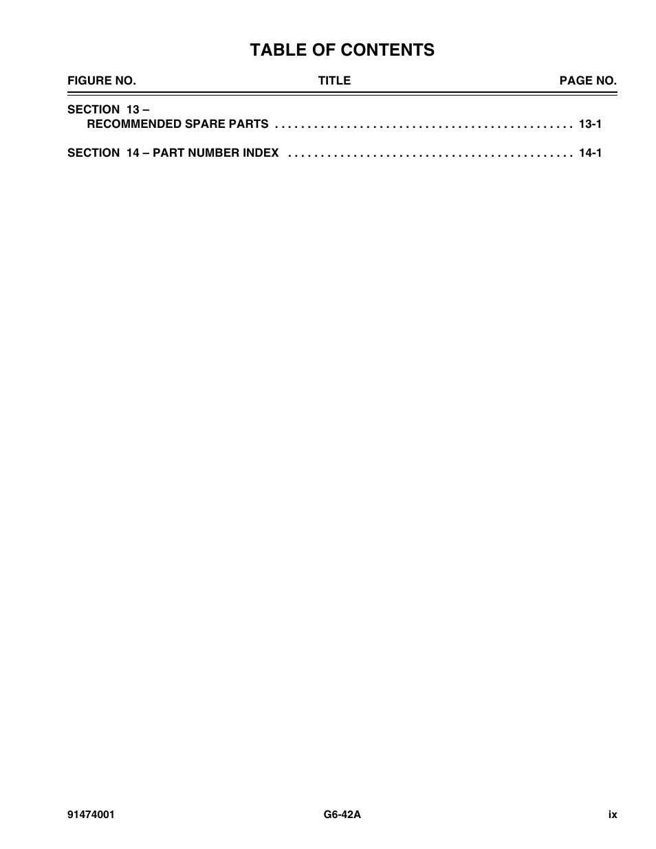 JLG G6-42A Parts Manual User Manual | Page 11 / 826