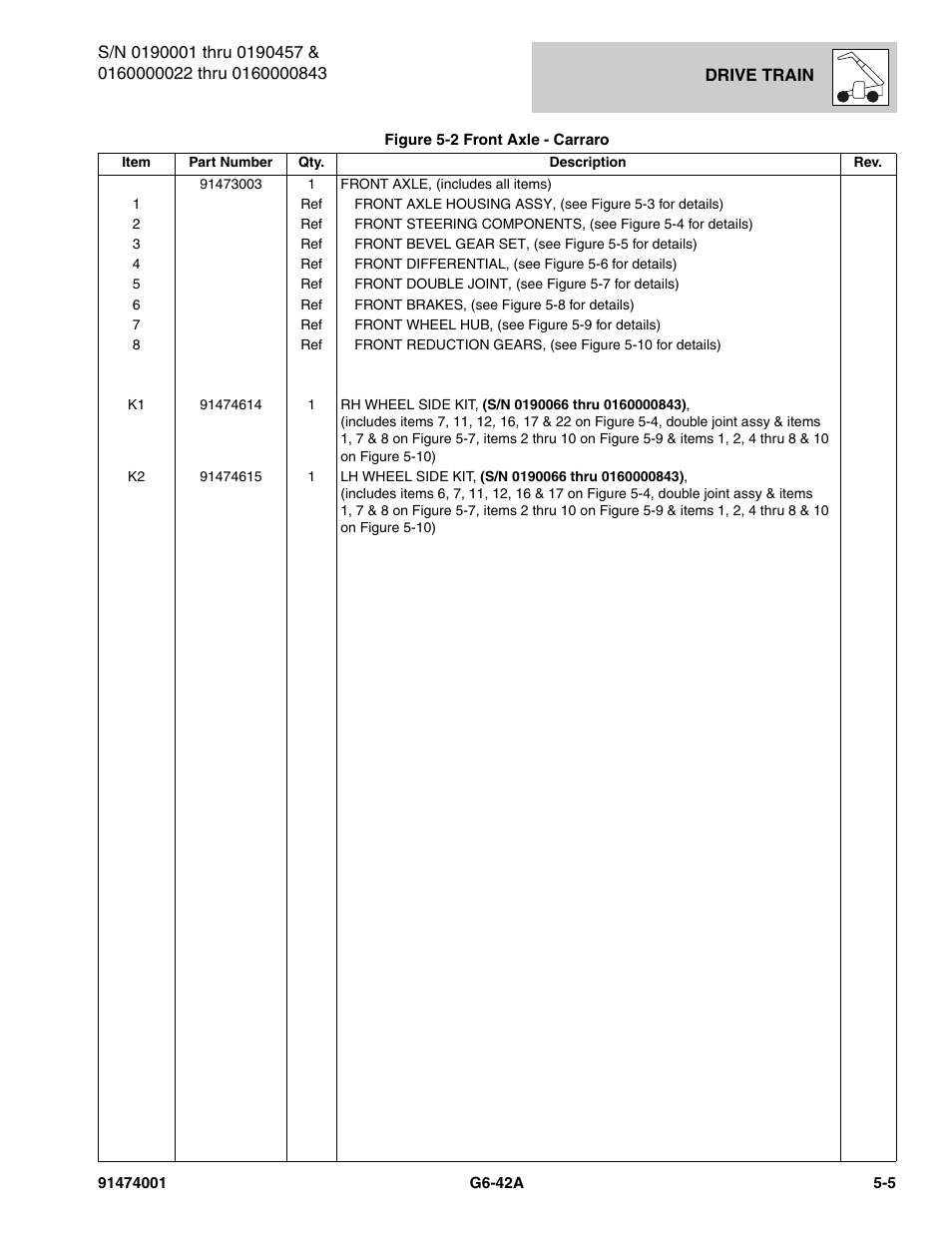 JLG G6-42A Parts Manual User Manual | Page 273 / 826