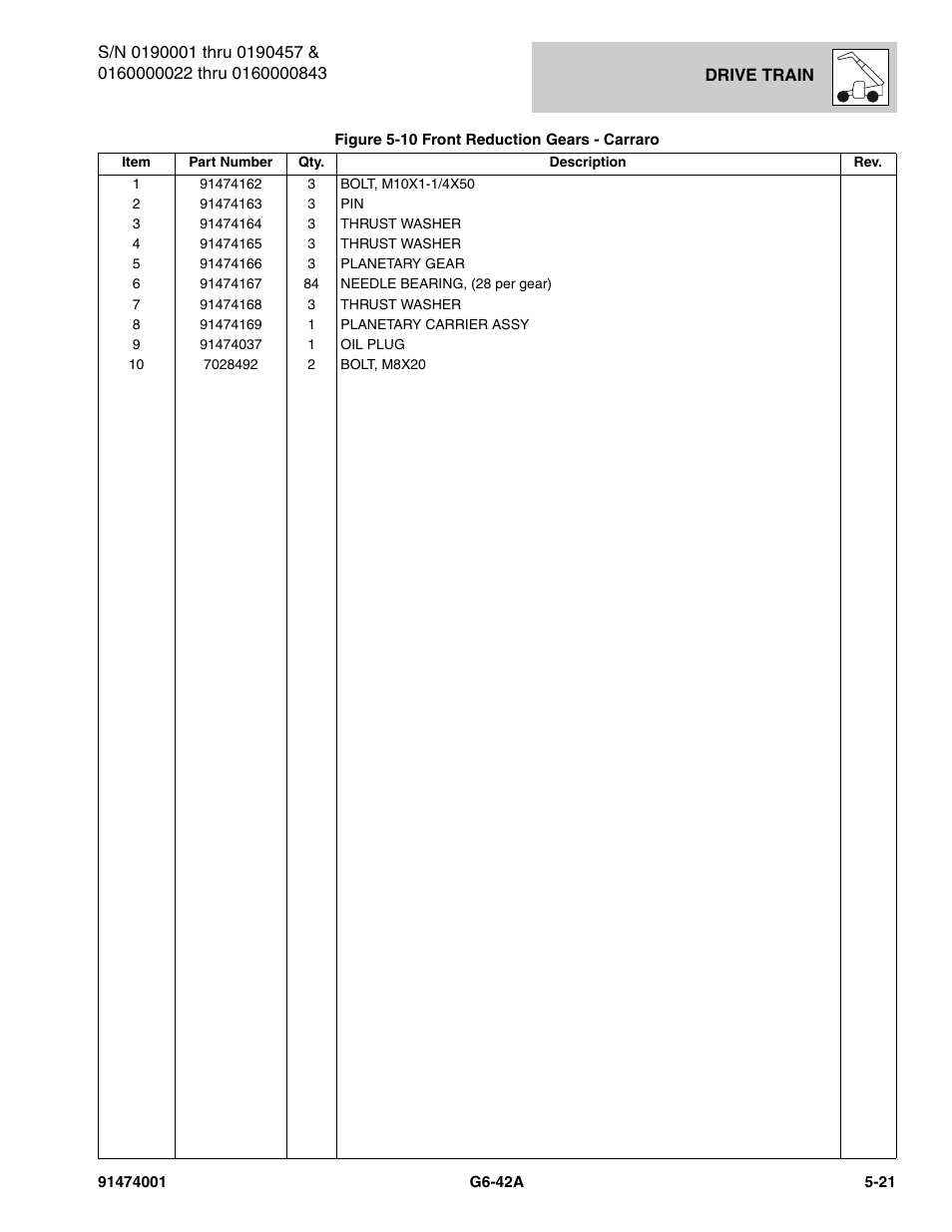 JLG G6-42A Parts Manual User Manual | Page 289 / 826