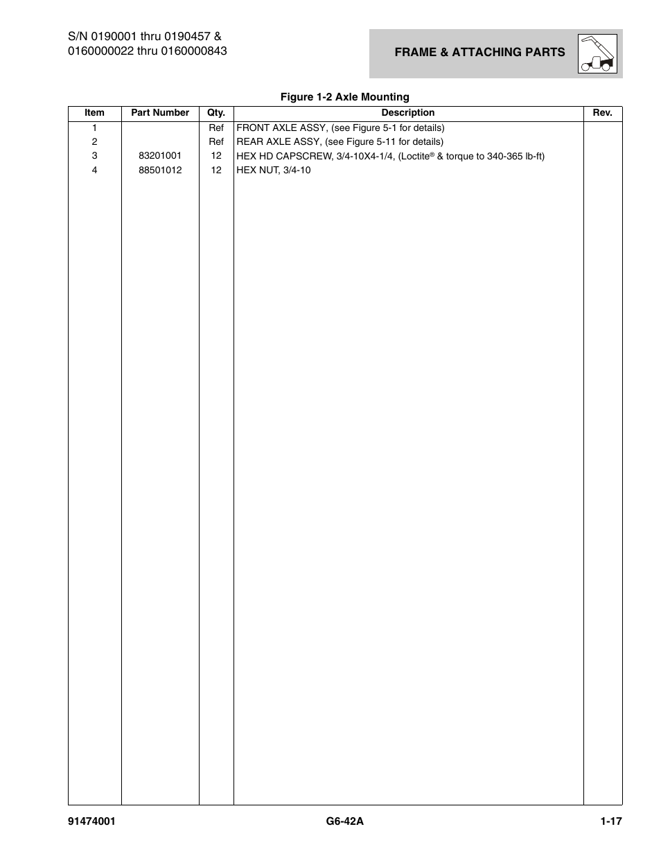 JLG G6-42A Parts Manual User Manual | Page 29 / 826