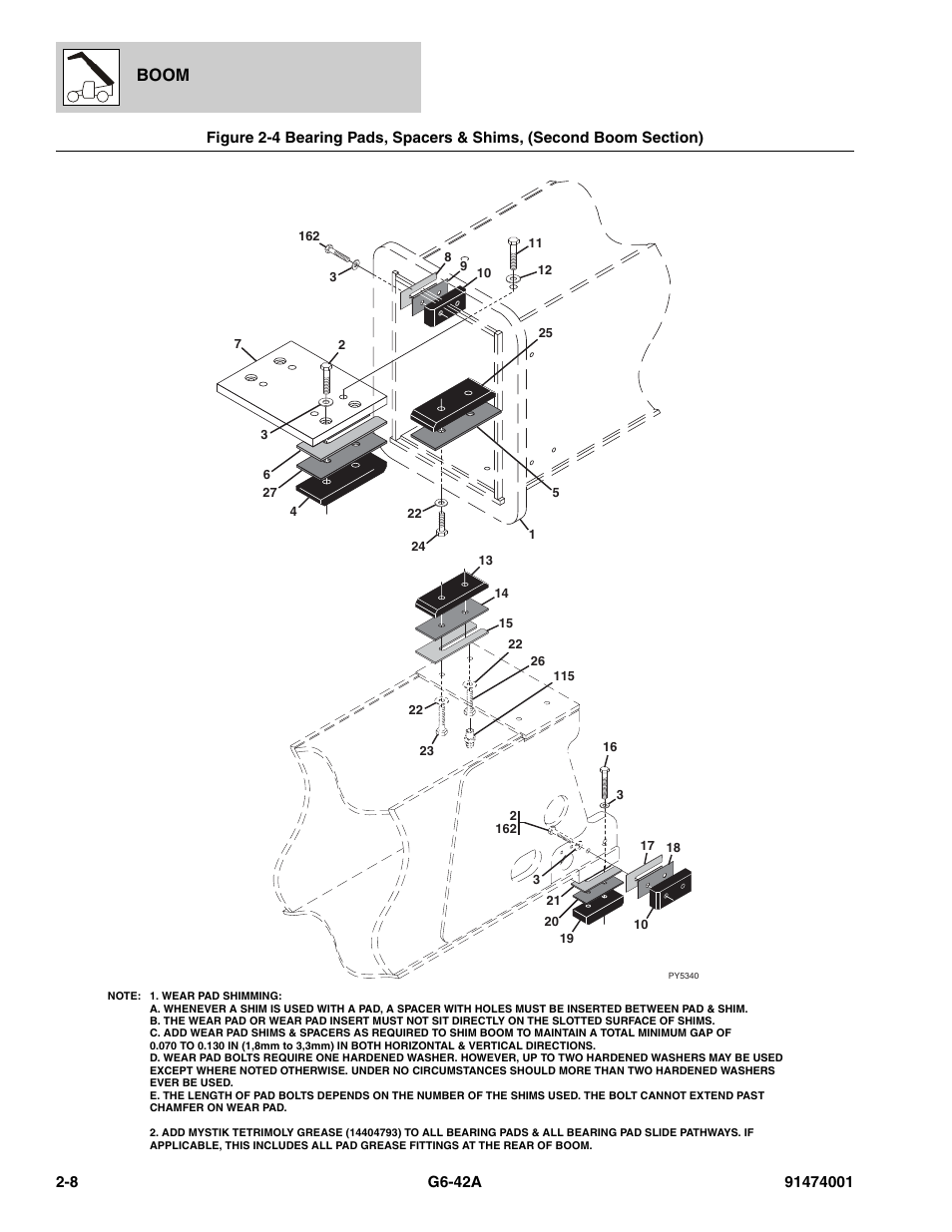 Boom | JLG G6-42A Parts Manual User Manual | Page 40 / 826