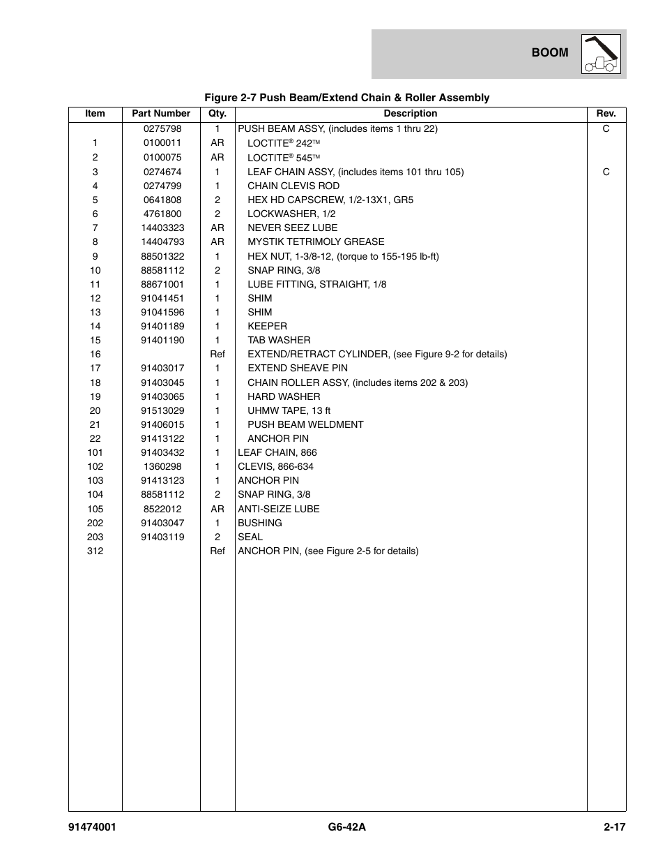 JLG G6-42A Parts Manual User Manual | Page 49 / 826