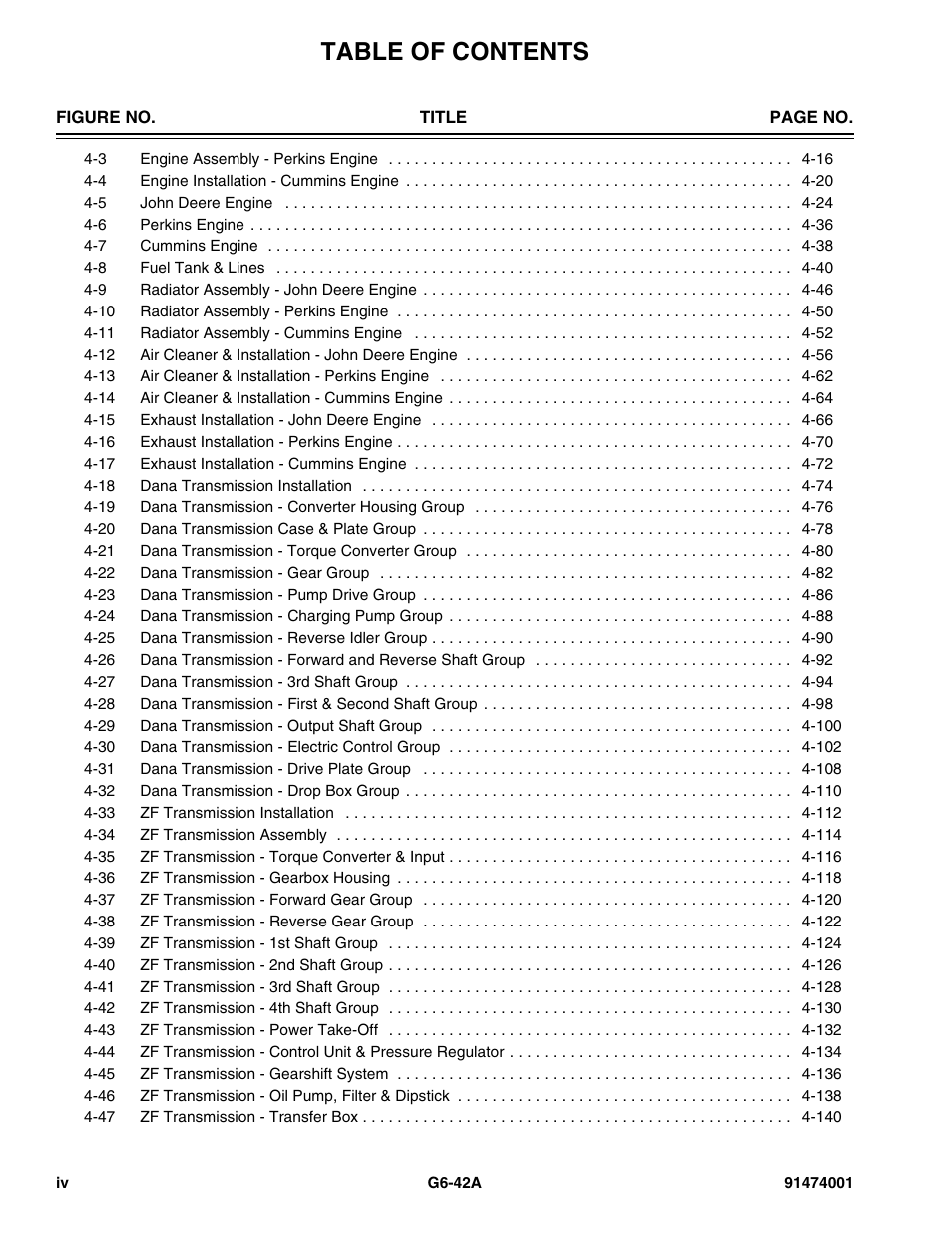 JLG G6-42A Parts Manual User Manual | Page 6 / 826