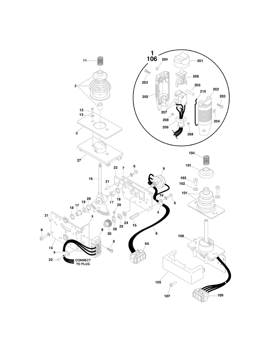 Figure 4-5. controller assembly (drive and steer) | JLG 860SJ Parts Manual User Manual | Page 182 / 286