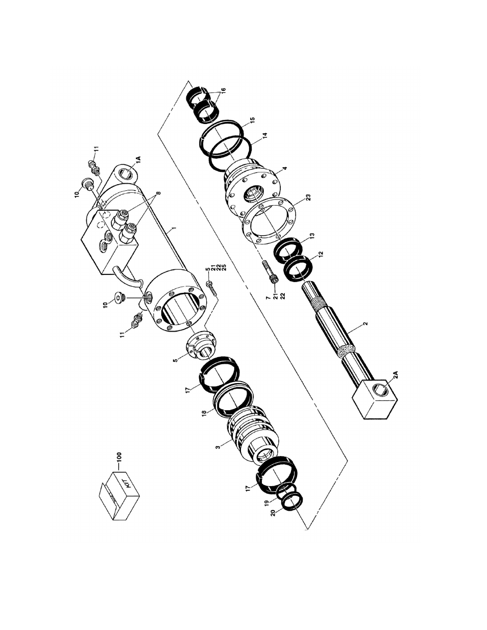 Figure 5-1. axle lockout cylinder assembly | JLG 860SJ Parts Manual User Manual | Page 192 / 286