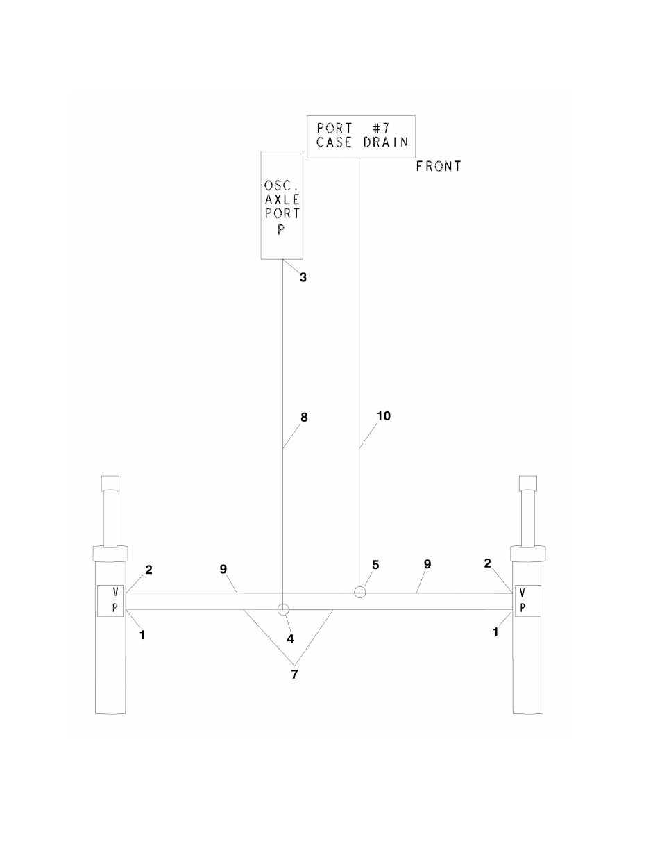 Figure 6-1. axle lockout hydraulic diagram | JLG 860SJ Parts Manual User Manual | Page 210 / 286