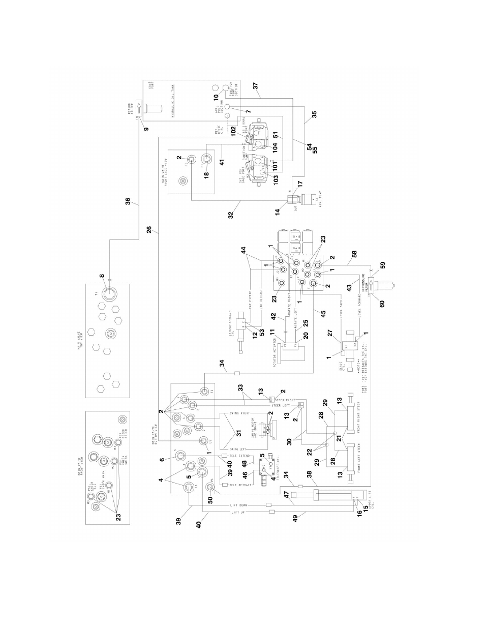 Figure 6-5. standard hydraulic diagram | JLG 860SJ Parts Manual User Manual | Page 222 / 286