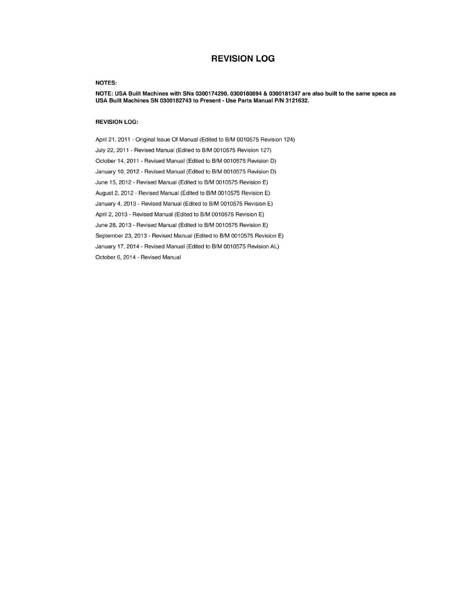 JLG 860SJ Parts Manual User Manual | Page 3 / 286