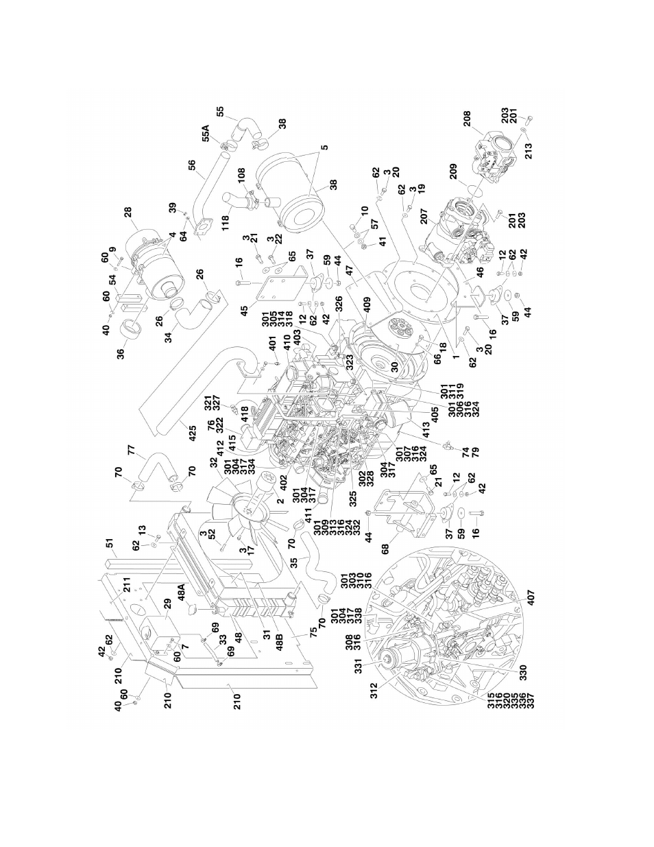 Figure 2-5. caterpillar engine installation | JLG 860SJ Parts Manual User Manual | Page 46 / 286