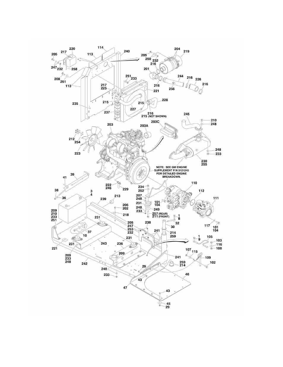 Figure 2-7. gm engine installation | JLG 860SJ Parts Manual User Manual | Page 64 / 286