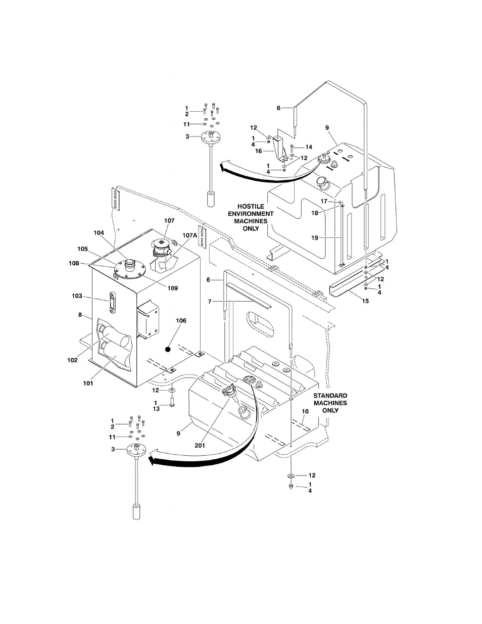 Figure 2-11. tank installations | JLG 860SJ Parts Manual User Manual | Page 82 / 286