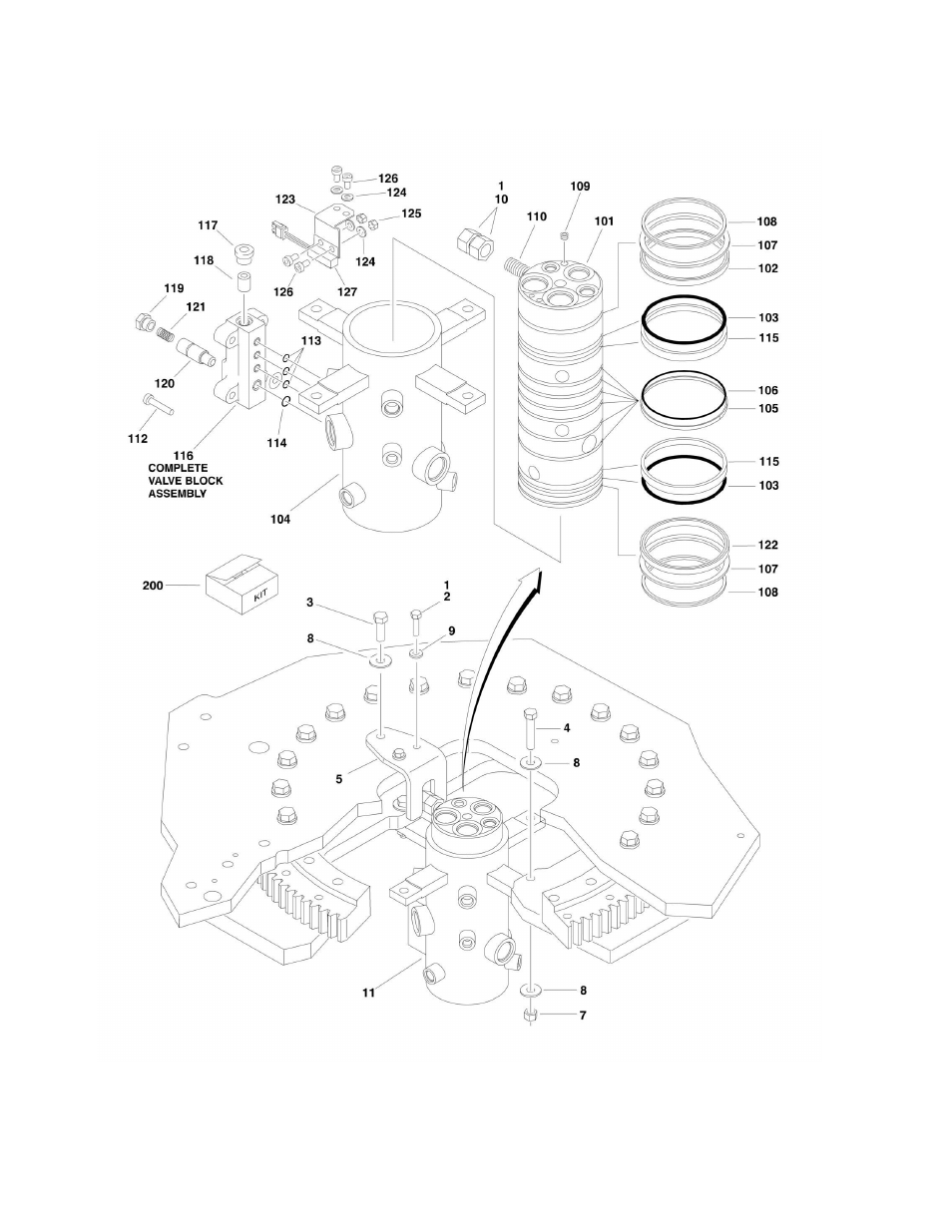 Figure 2-13. rotary coupling installation | JLG 860SJ Parts Manual User Manual | Page 88 / 286