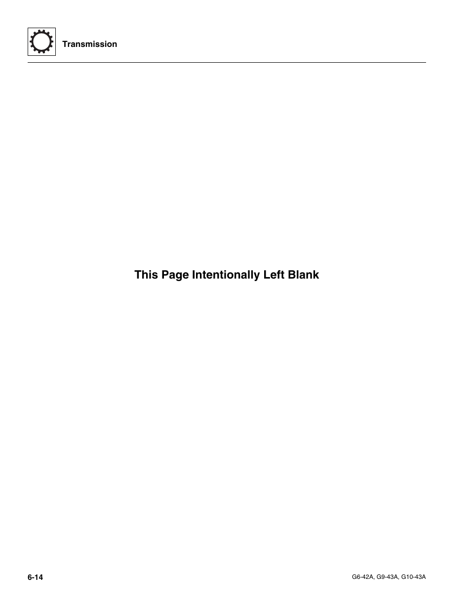 This page intentionally left blank | JLG G6-42A Service Manual User Manual | Page 116 / 246