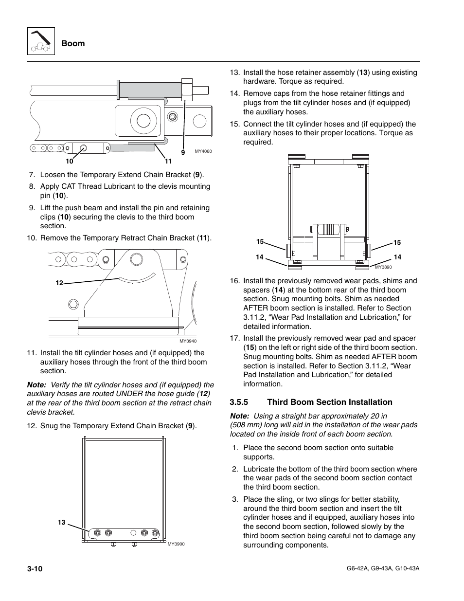 5 third boom section installation, Third boom section installation | JLG G6-42A Service Manual User Manual | Page 48 / 246