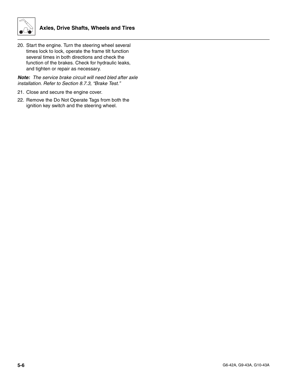 JLG G6-42A Service Manual User Manual | Page 94 / 246