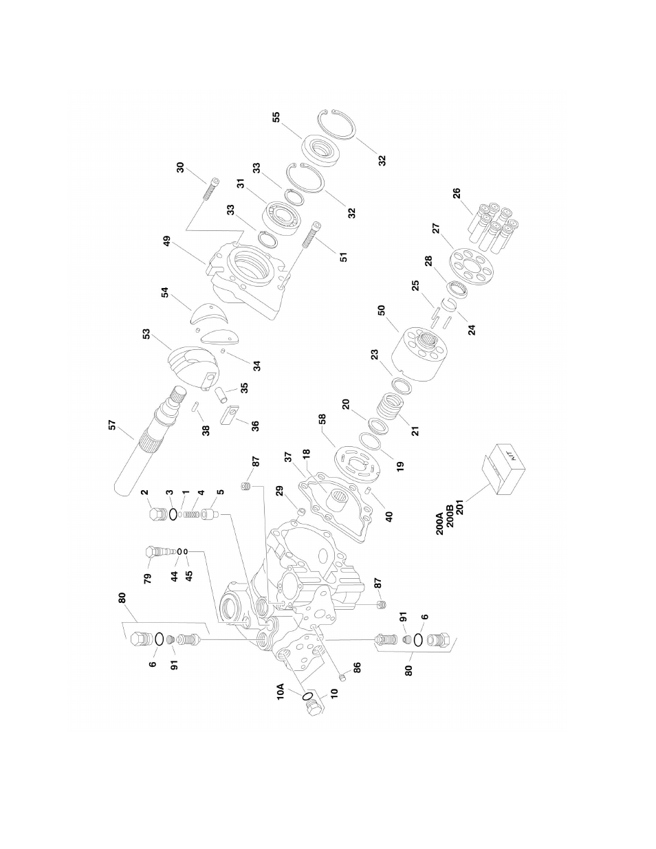 Figure 2-15. piston pump assembly | JLG 660SJ Parts Manual User Manual | Page 112 / 382