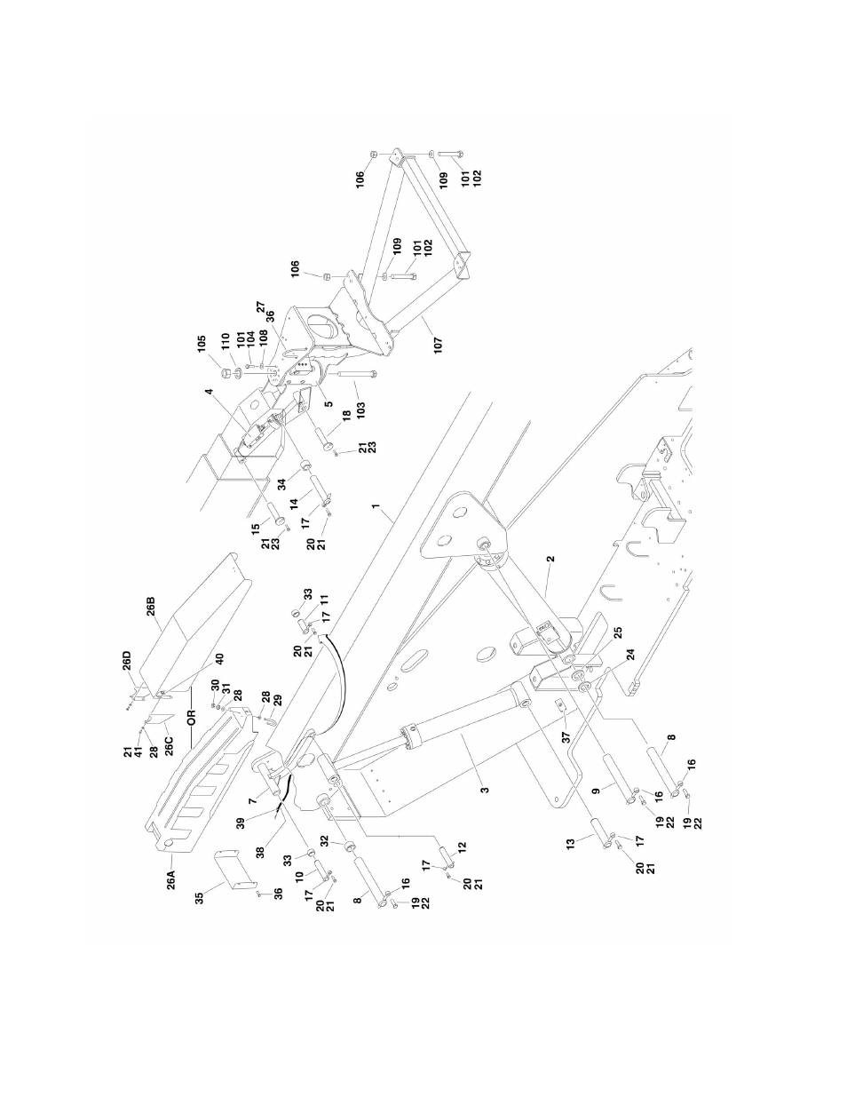 Figure 3-1. boom installation - 600s | JLG 660SJ Parts Manual User Manual | Page 192 / 382