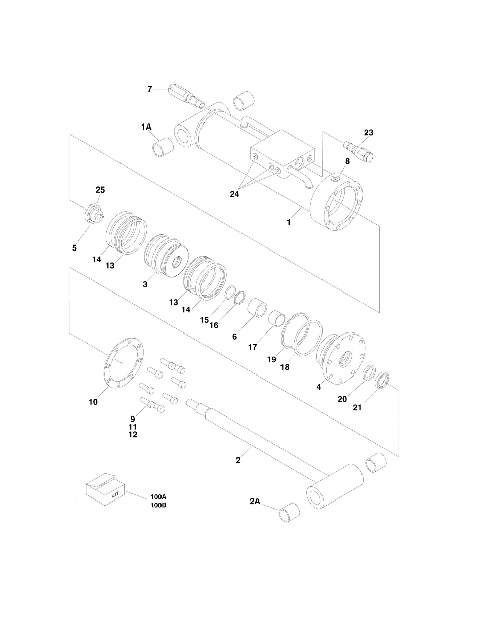 Figure 5-2. platform level slave cylinder assembly | JLG 660SJ Parts Manual User Manual | Page 248 / 382