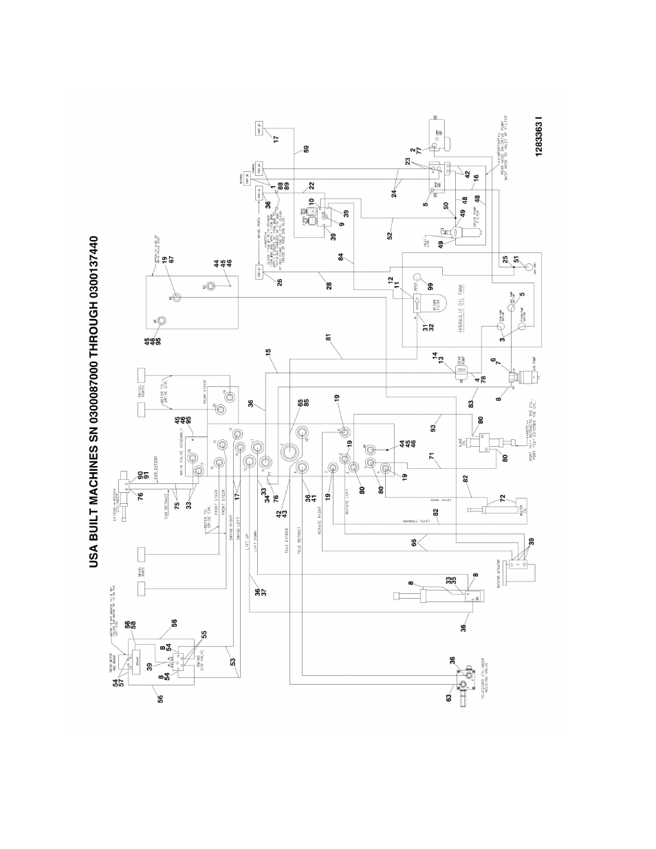 Figure 6-4. hydraulic diagram - standard | JLG 660SJ Parts Manual User Manual | Page 276 / 382