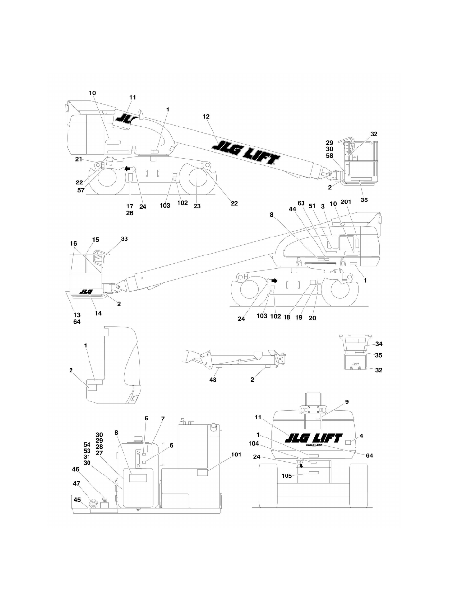 JLG 660SJ Parts Manual User Manual | Page 324 / 382