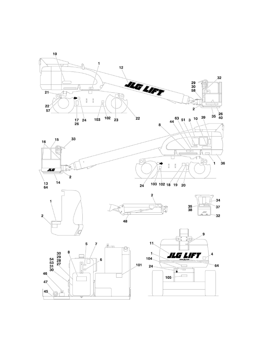 JLG 660SJ Parts Manual User Manual | Page 332 / 382