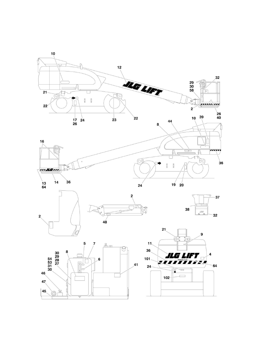 JLG 660SJ Parts Manual User Manual | Page 346 / 382