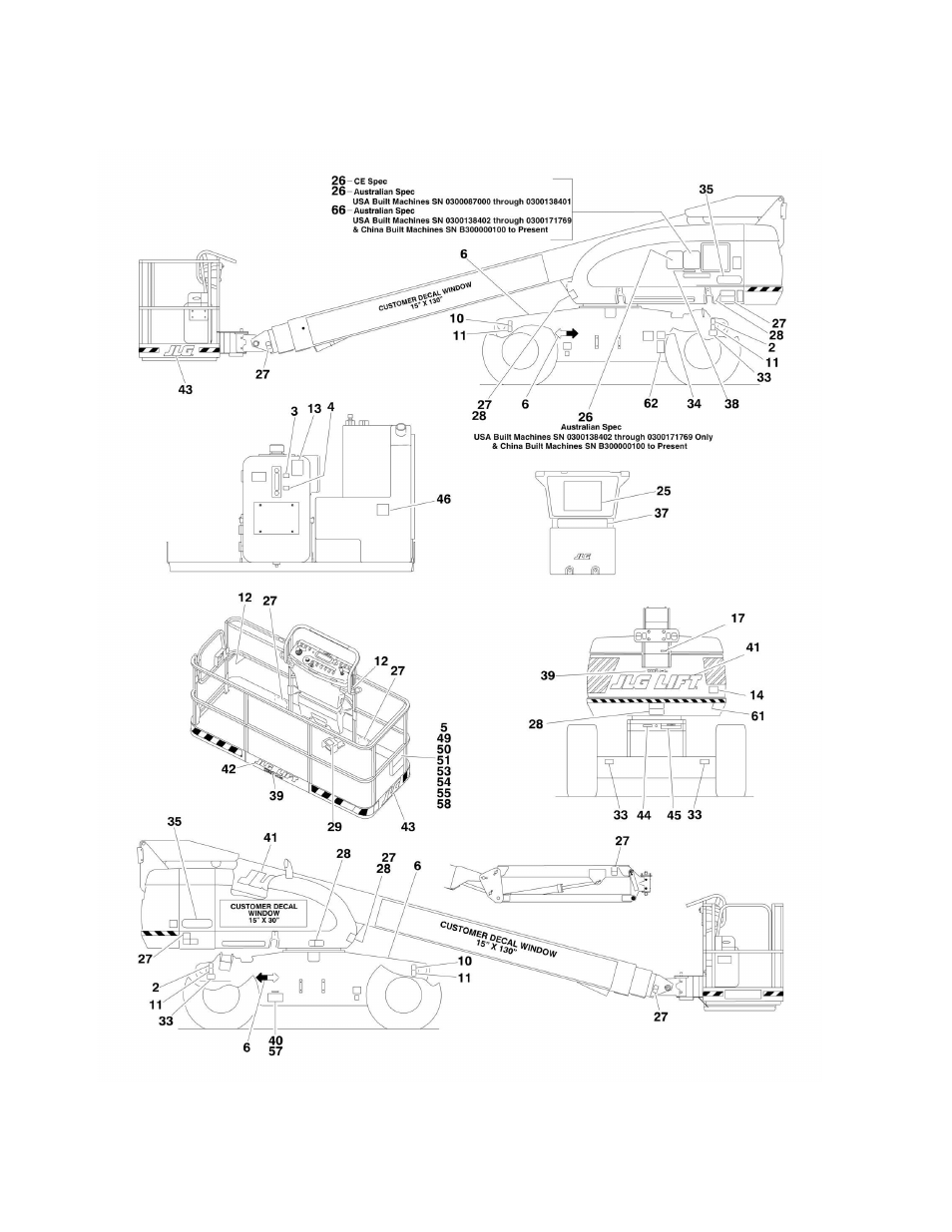 JLG 660SJ Parts Manual User Manual | Page 350 / 382