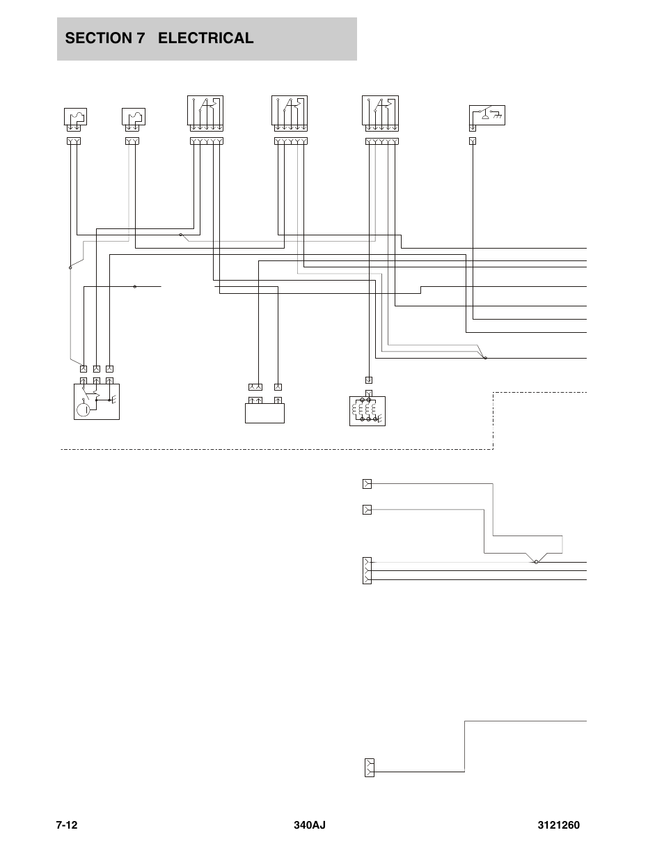 Kubota engine harness, Generator harness | JLG 340AJ Parts Manual User Manual | Page 152 / 204