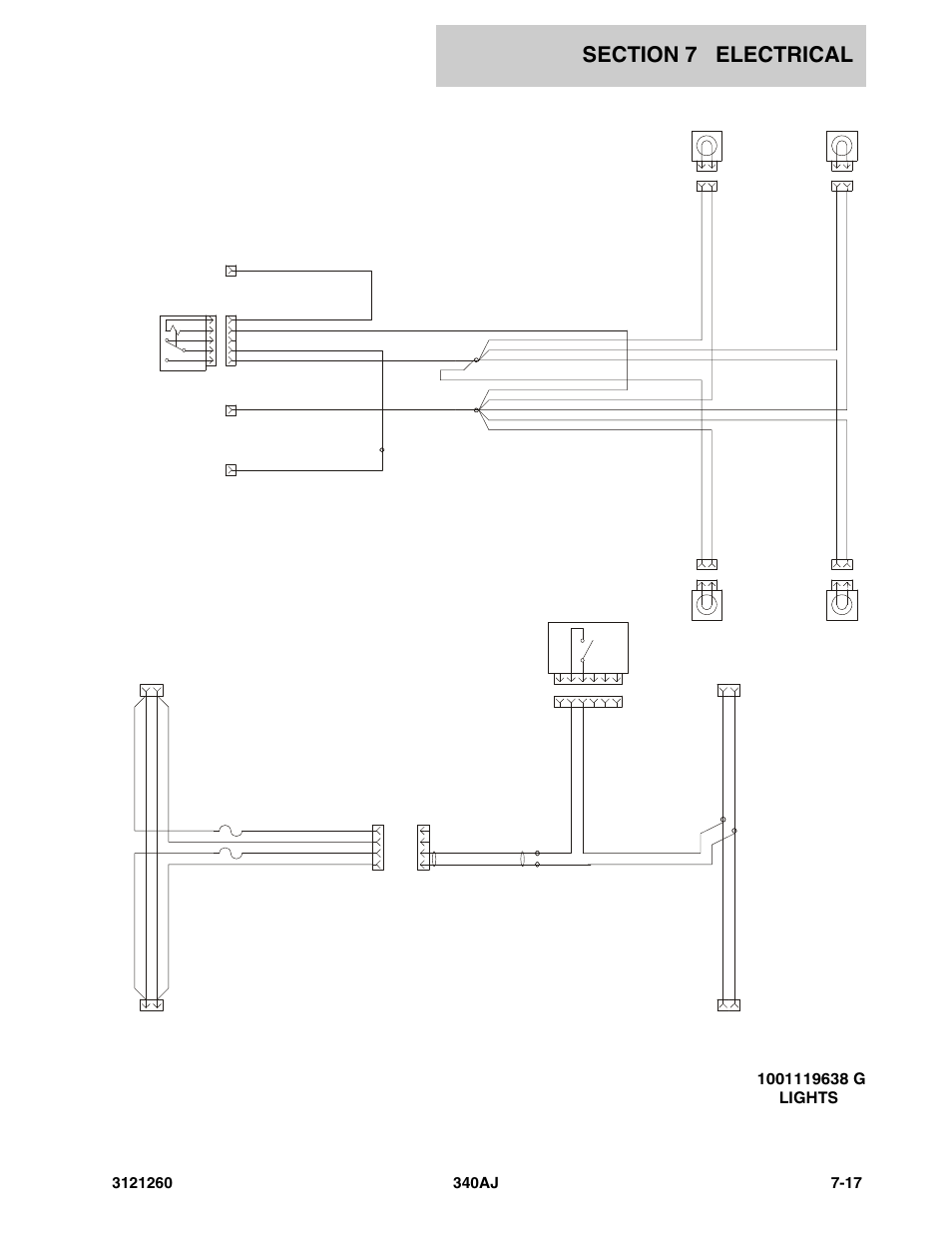 Platform lights (option), Chassis light (option) | JLG 340AJ Parts Manual User Manual | Page 157 / 204